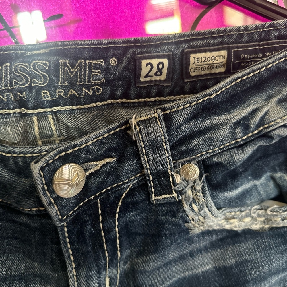 Miss me jeans straight leg size 28